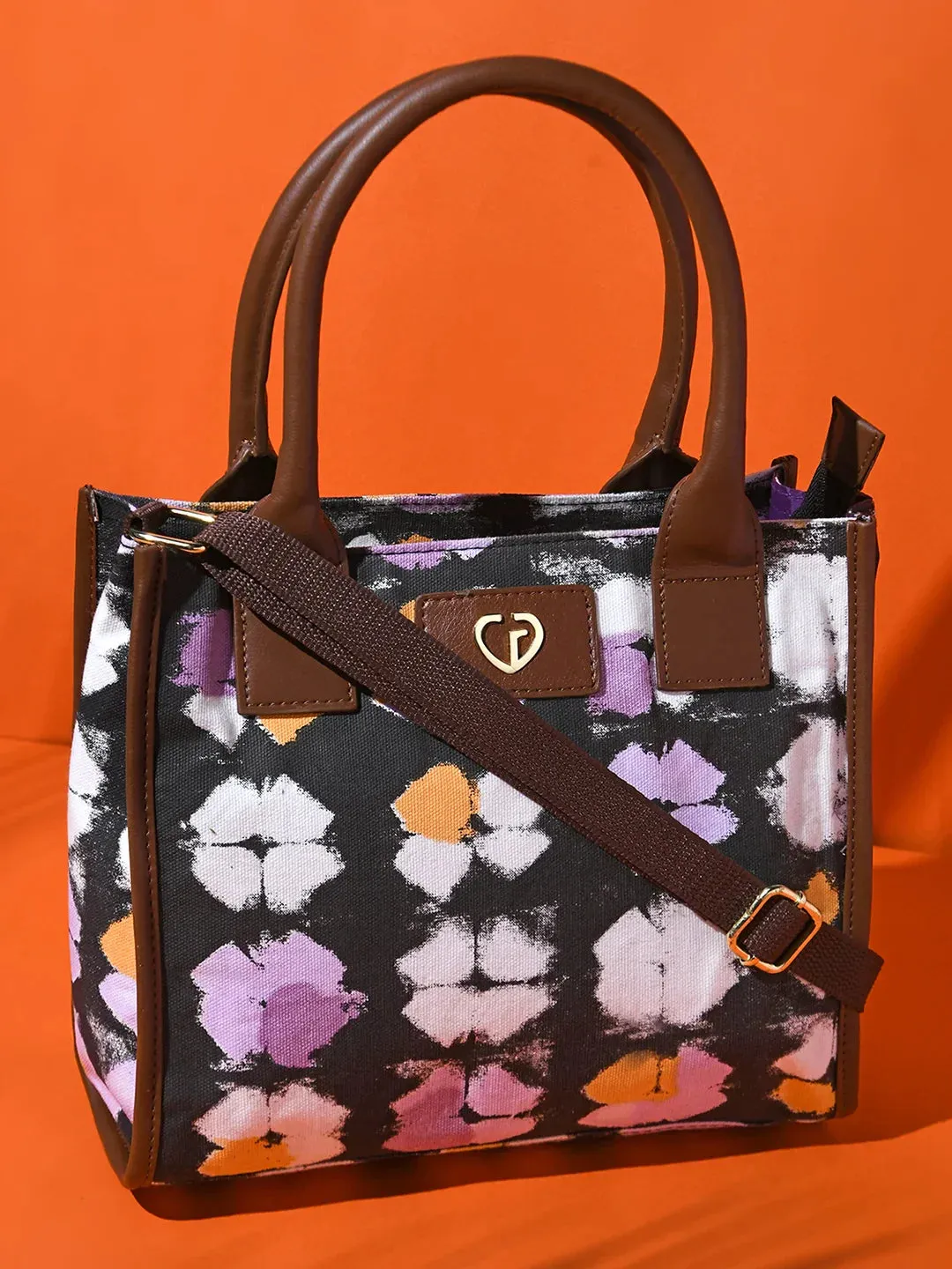Caprese Enora Small Black Tote Bag