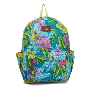 Caprese Gabriel Large Teal Laptop Backpack