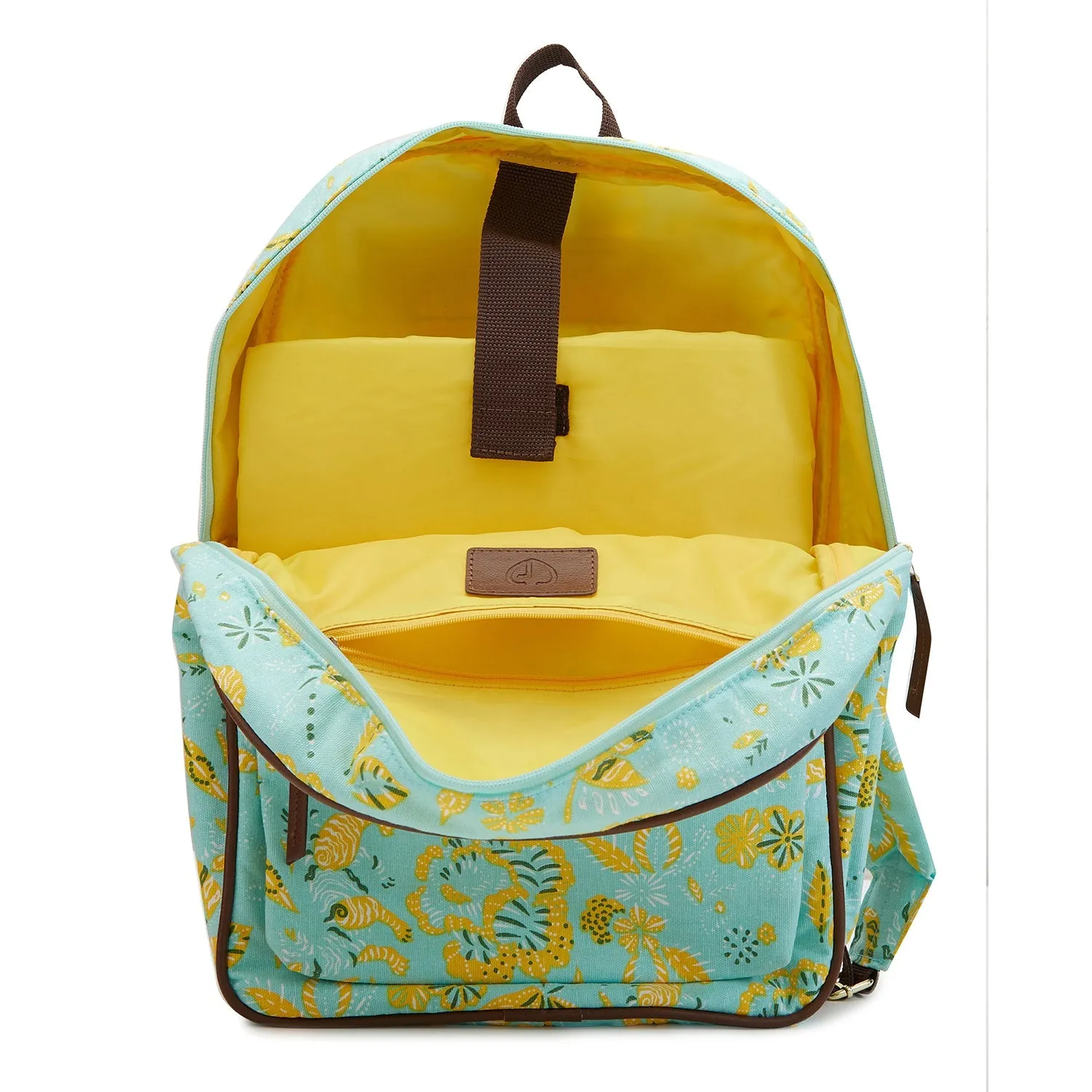 Caprese Hazel Large Aqua Laptop Backpack