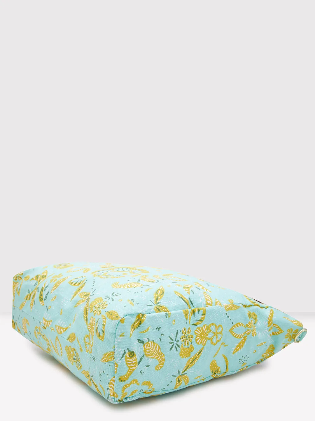 Caprese Hazel Large Aqua Tote Bag