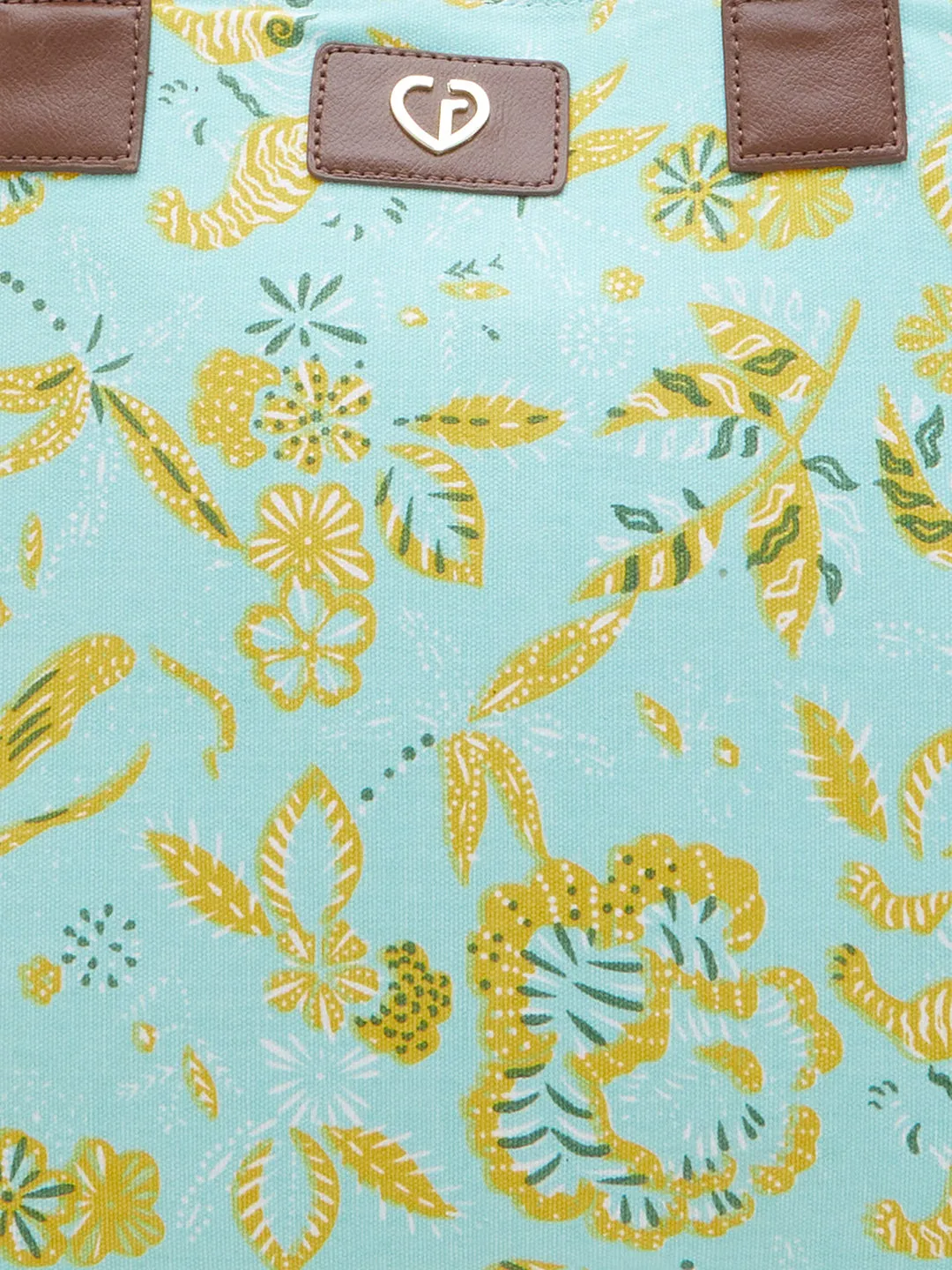 Caprese Hazel Large Aqua Tote Bag