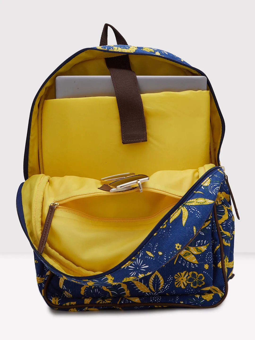 Caprese Hazel Large Blue Laptop Backpack