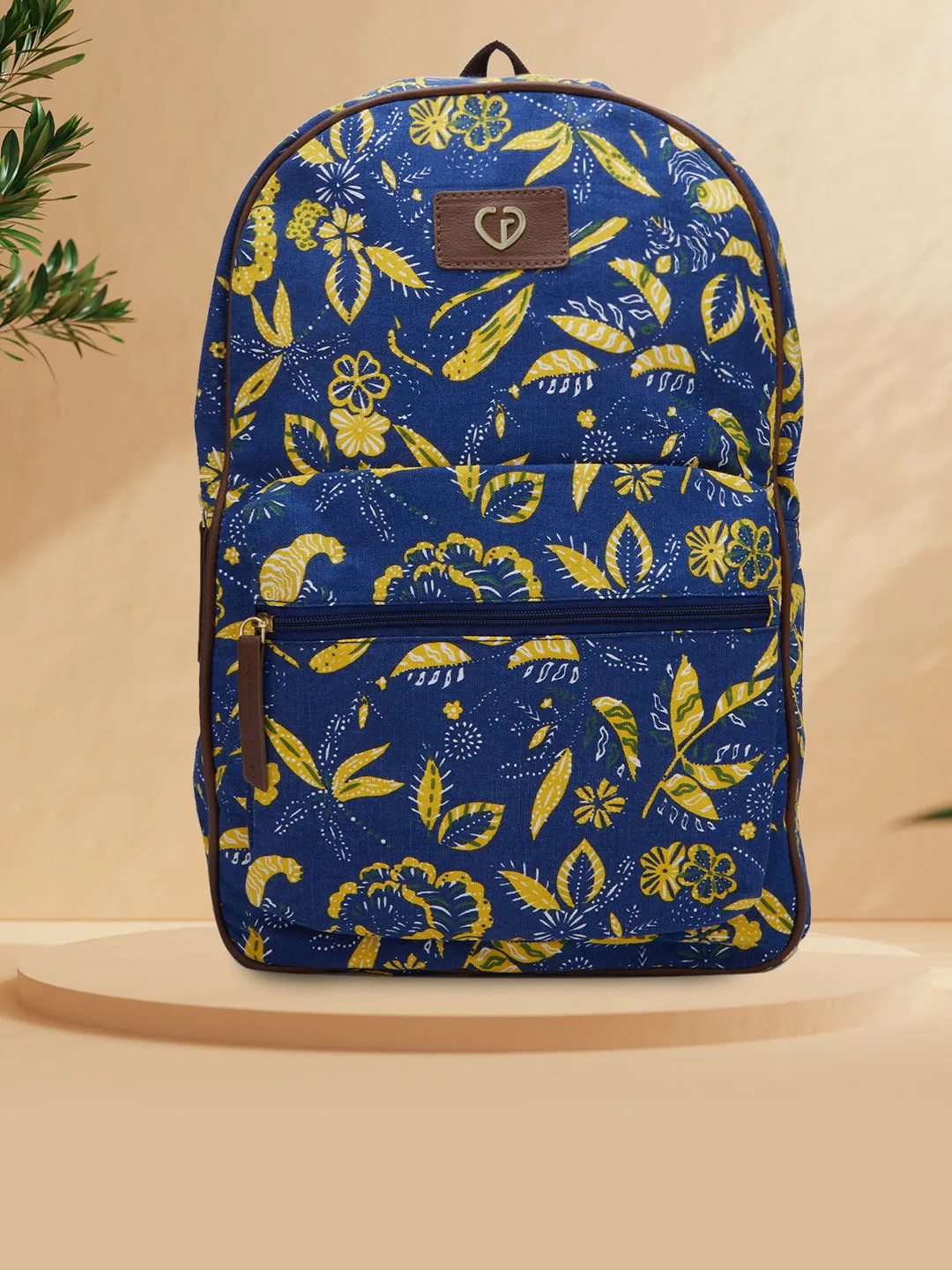 Caprese Hazel Large Blue Laptop Backpack