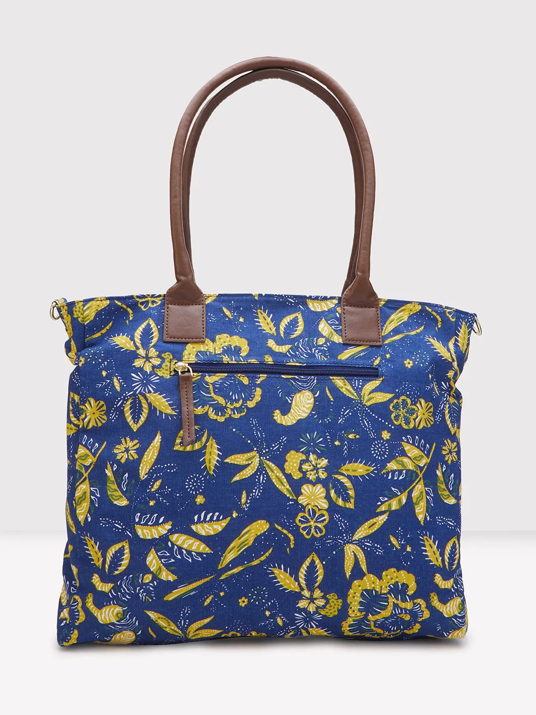 Caprese Hazel Large Blue Tote Bag