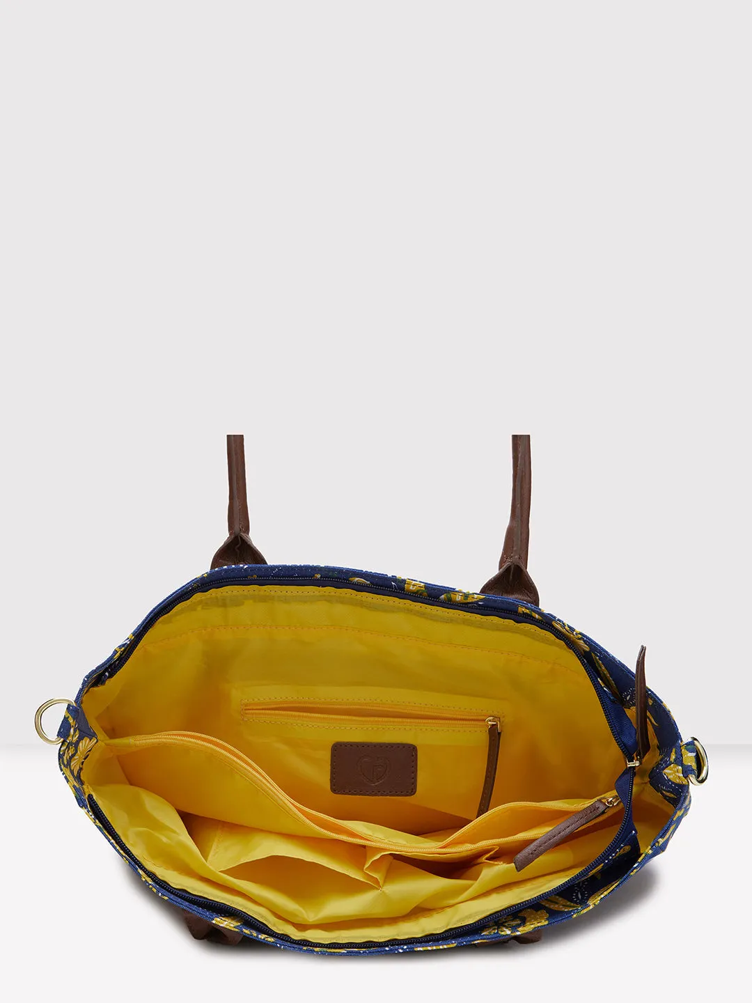 Caprese Hazel Large Blue Tote Bag