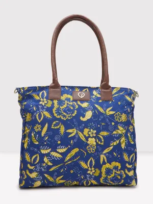 Caprese Hazel Large Blue Tote Bag