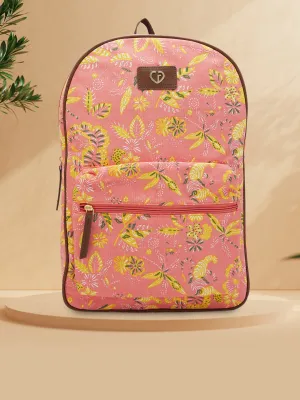 Caprese Hazel Large Coral Laptop Backpack