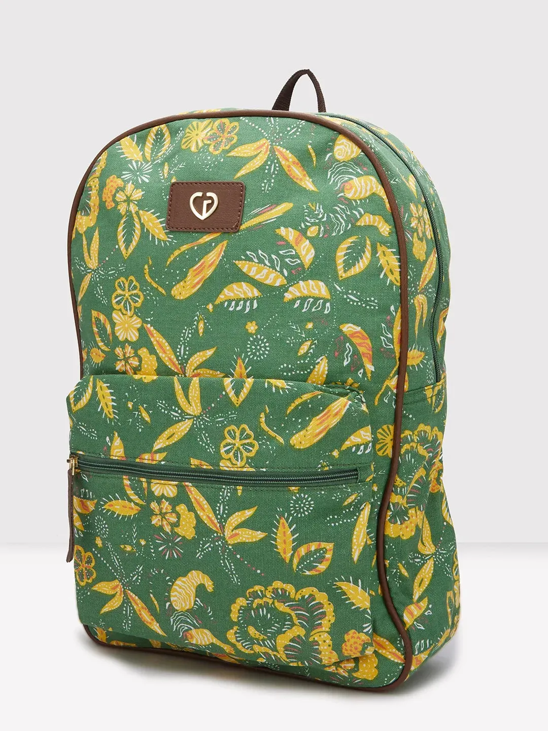Caprese Hazel Large Olive Laptop Backpack