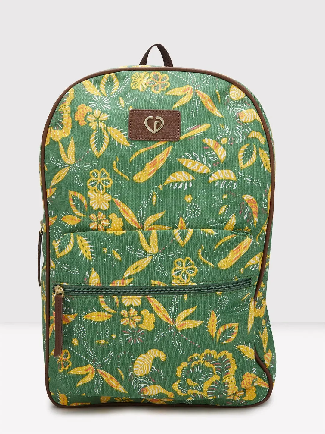 Caprese Hazel Large Olive Laptop Backpack