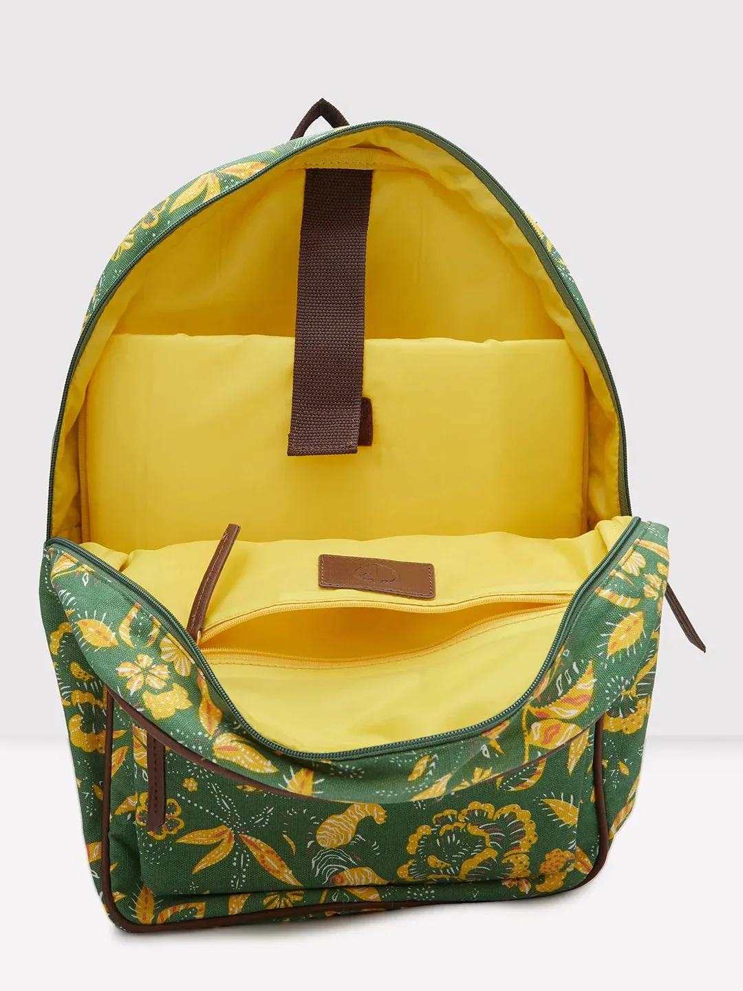 Caprese Hazel Large Olive Laptop Backpack