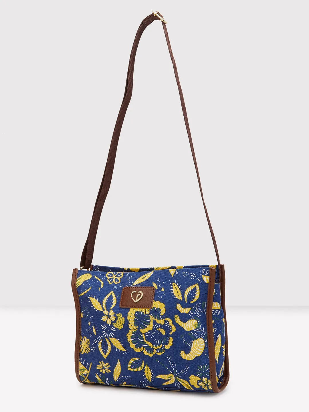 Caprese Hazel Medium Blue Sling Bag