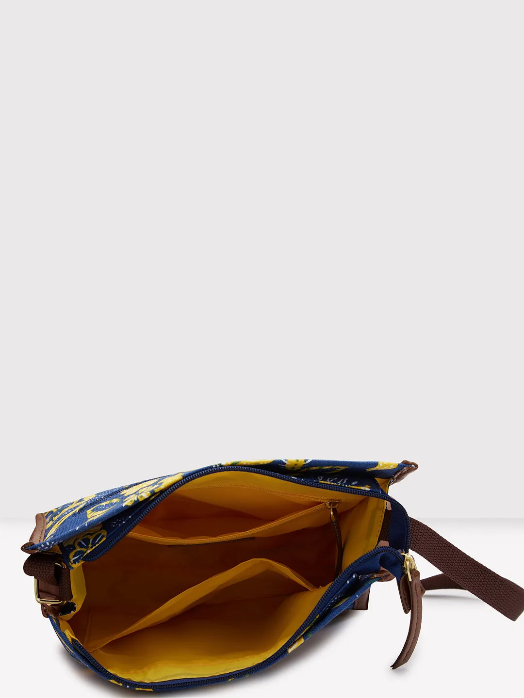 Caprese Hazel Medium Blue Sling Bag