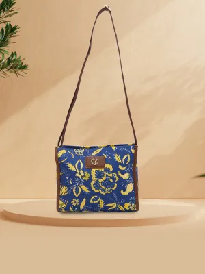 Caprese Hazel Medium Blue Sling Bag