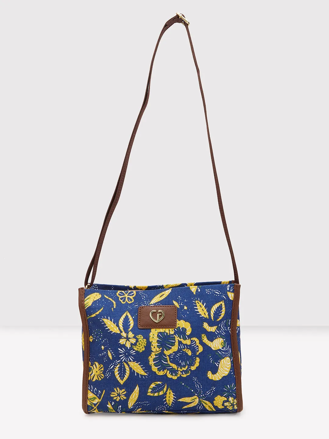 Caprese Hazel Medium Blue Sling Bag