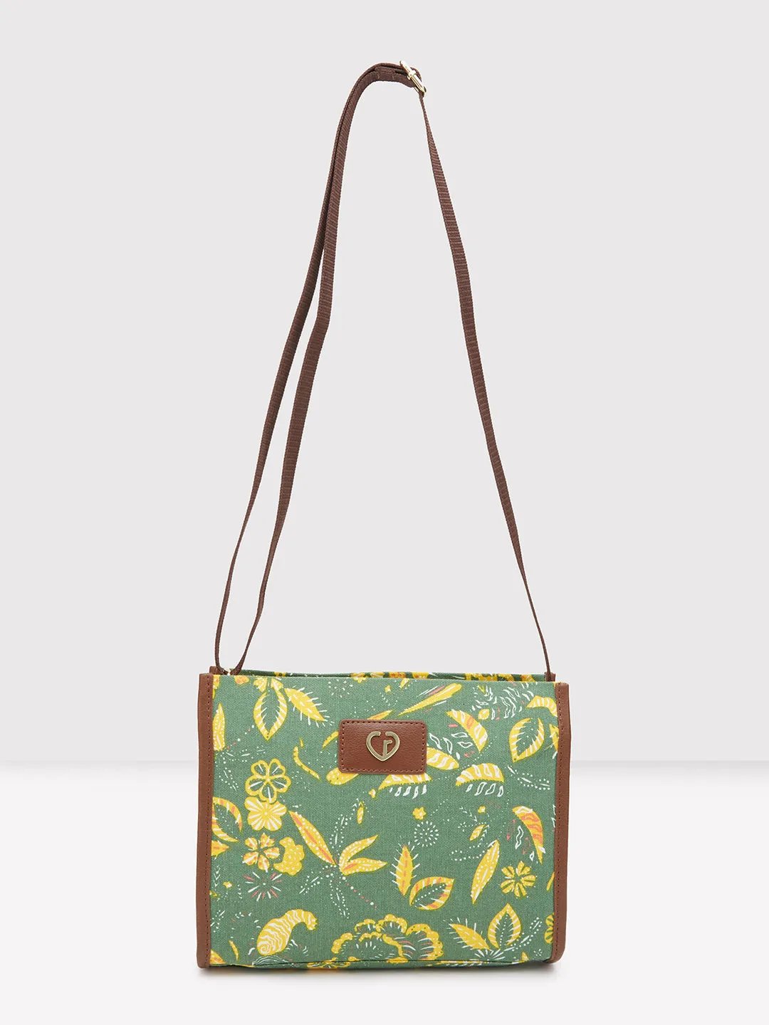 Caprese Hazel Medium Olive Sling Bag