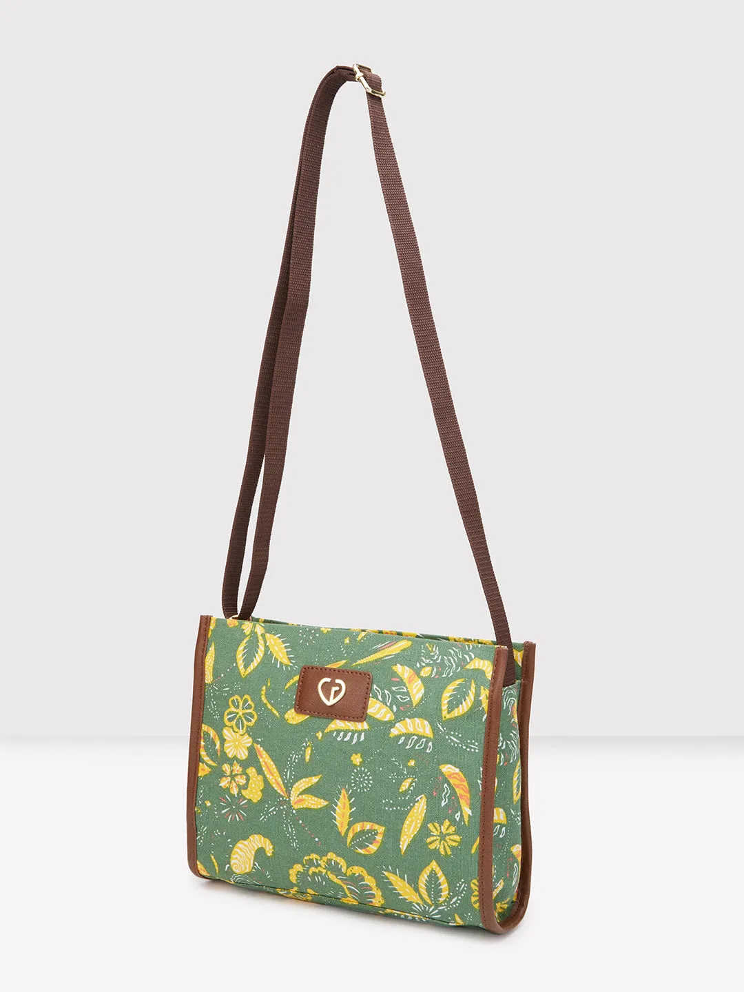 Caprese Hazel Medium Olive Sling Bag