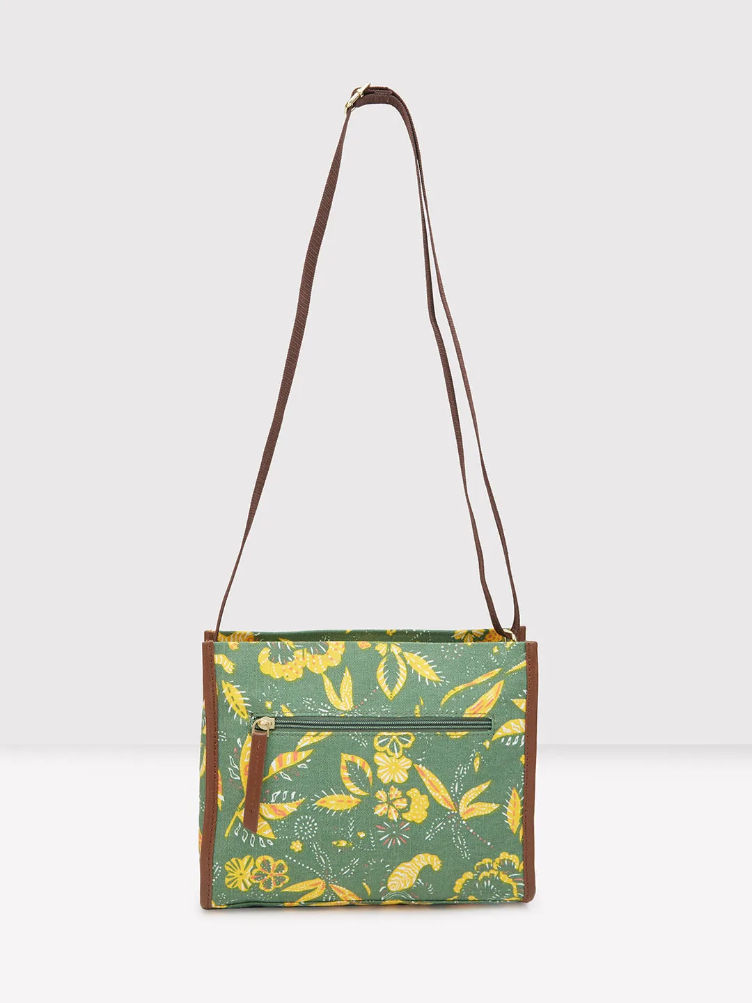 Caprese Hazel Medium Olive Sling Bag