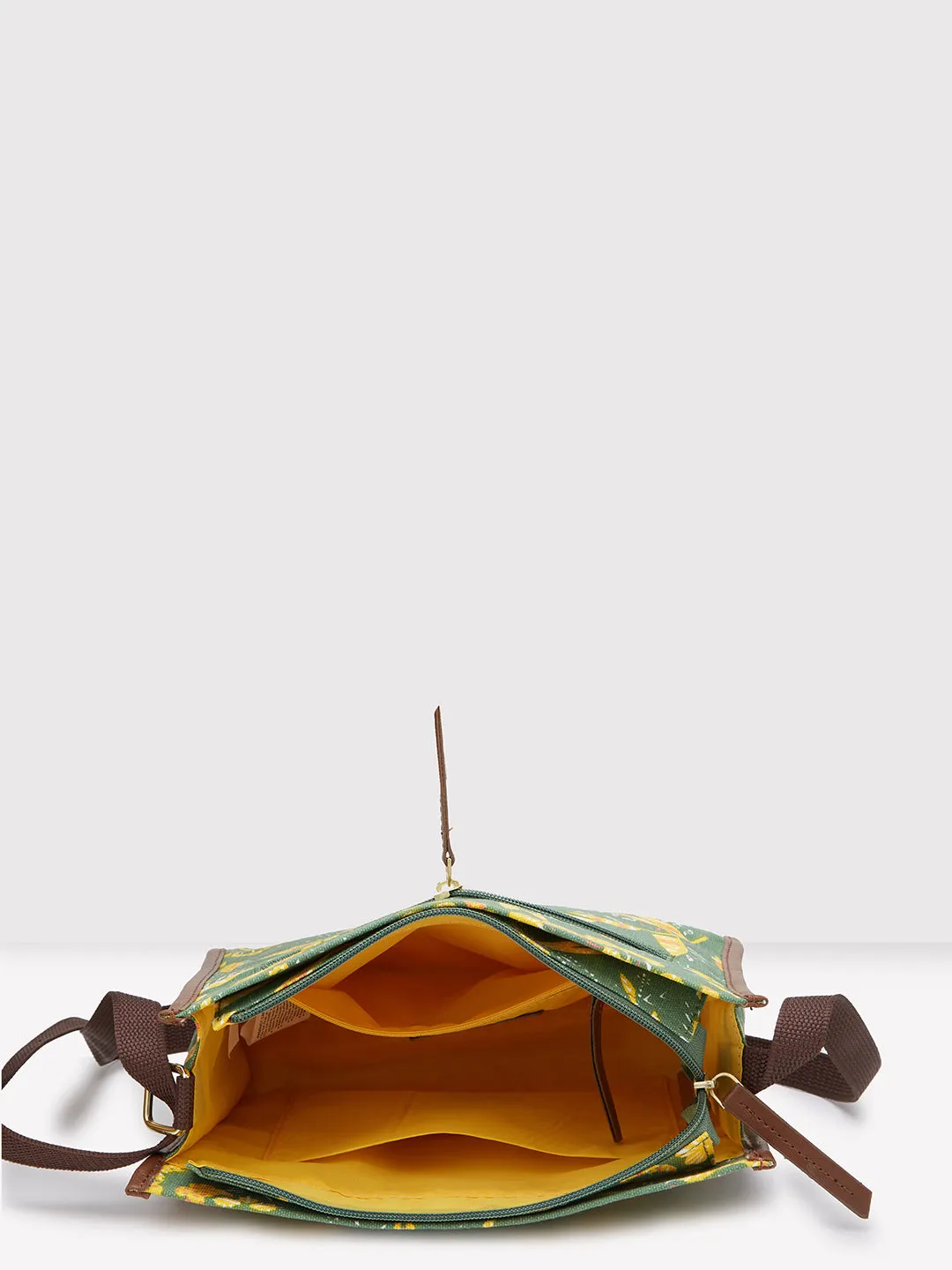 Caprese Hazel Medium Olive Sling Bag