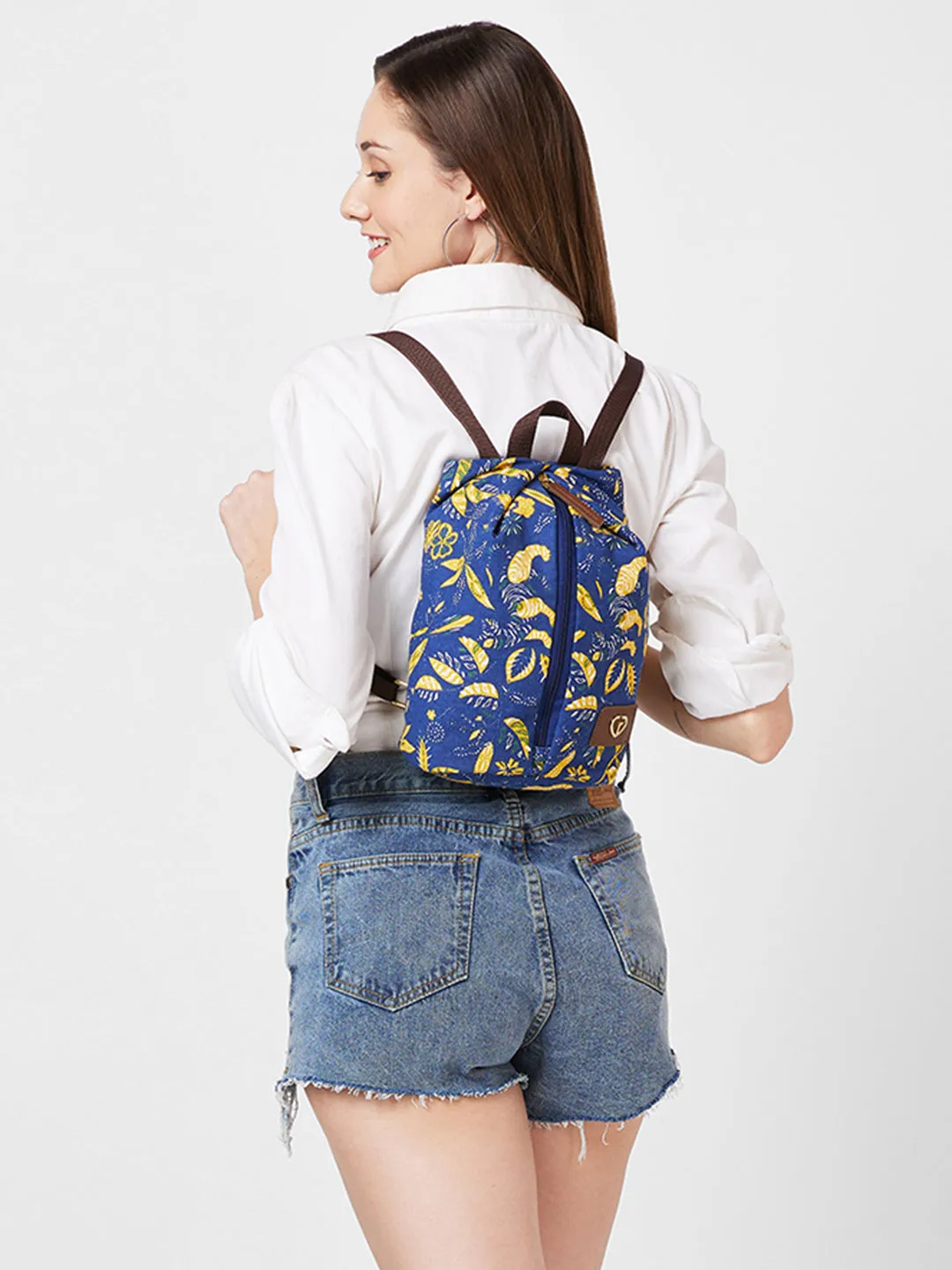 Caprese Hazel Small Blue Backpack