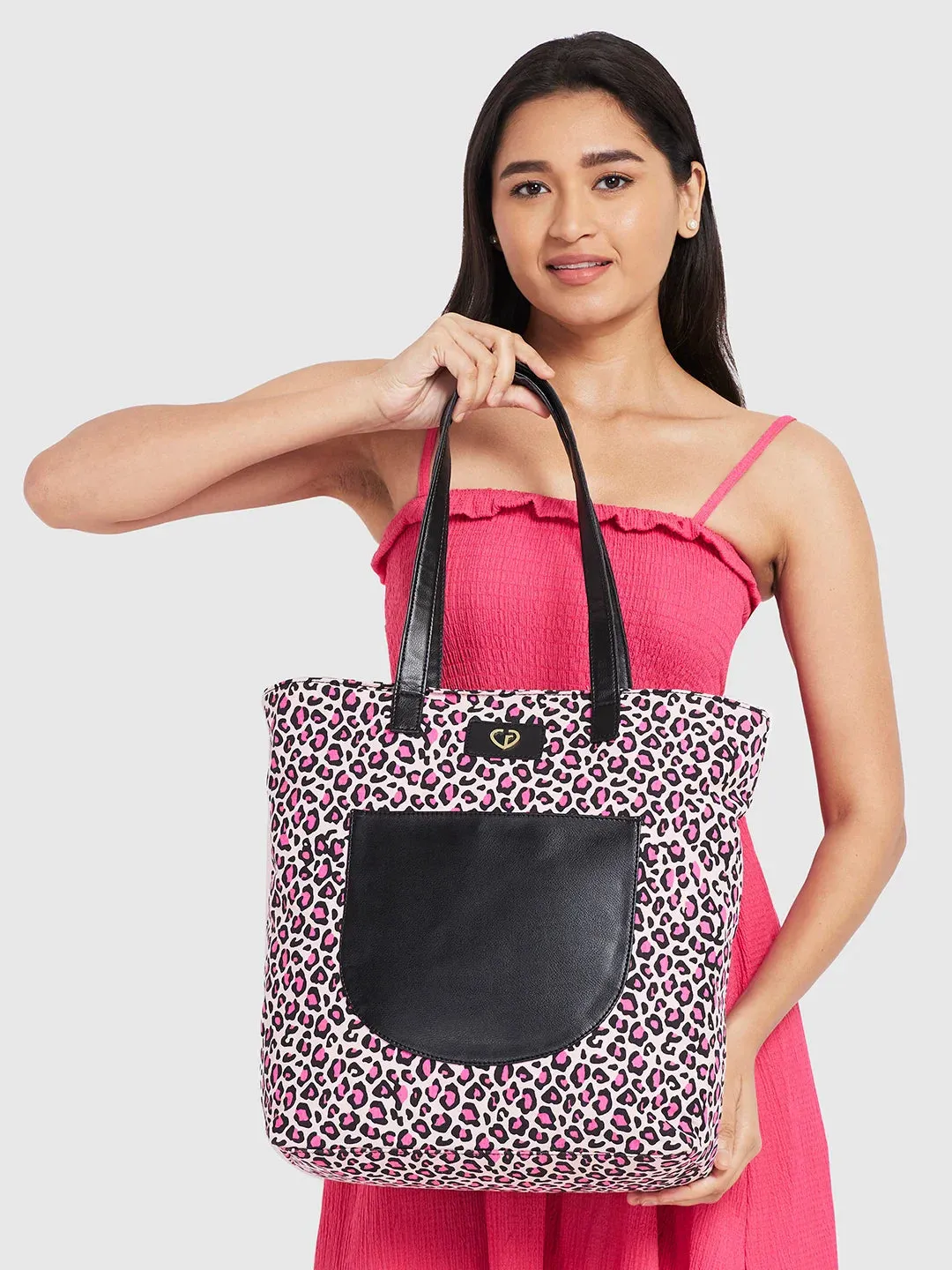 Caprese Karel Large Fuchsia Tote Bag