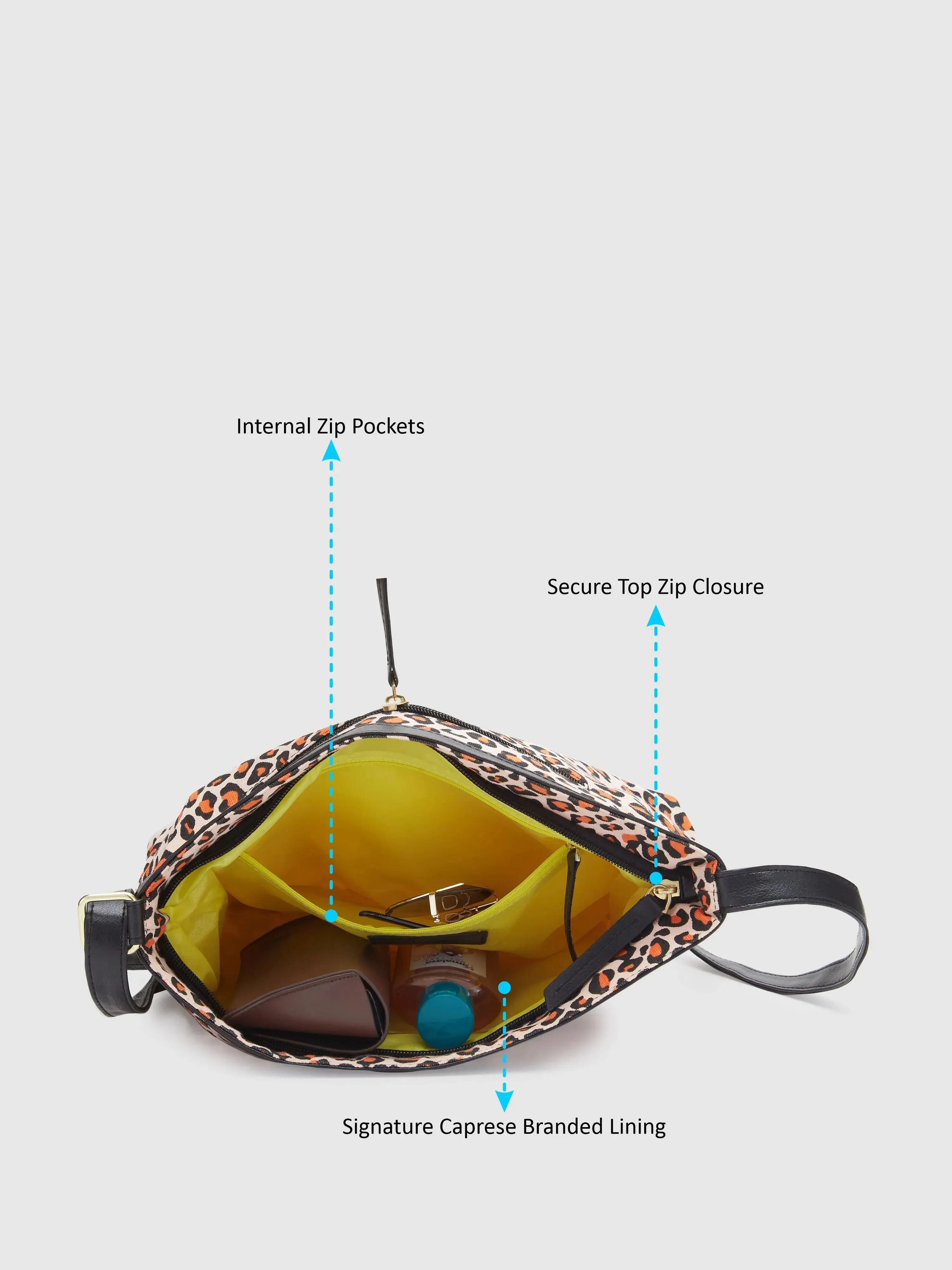 Caprese Karel Large Orange Sling Bag