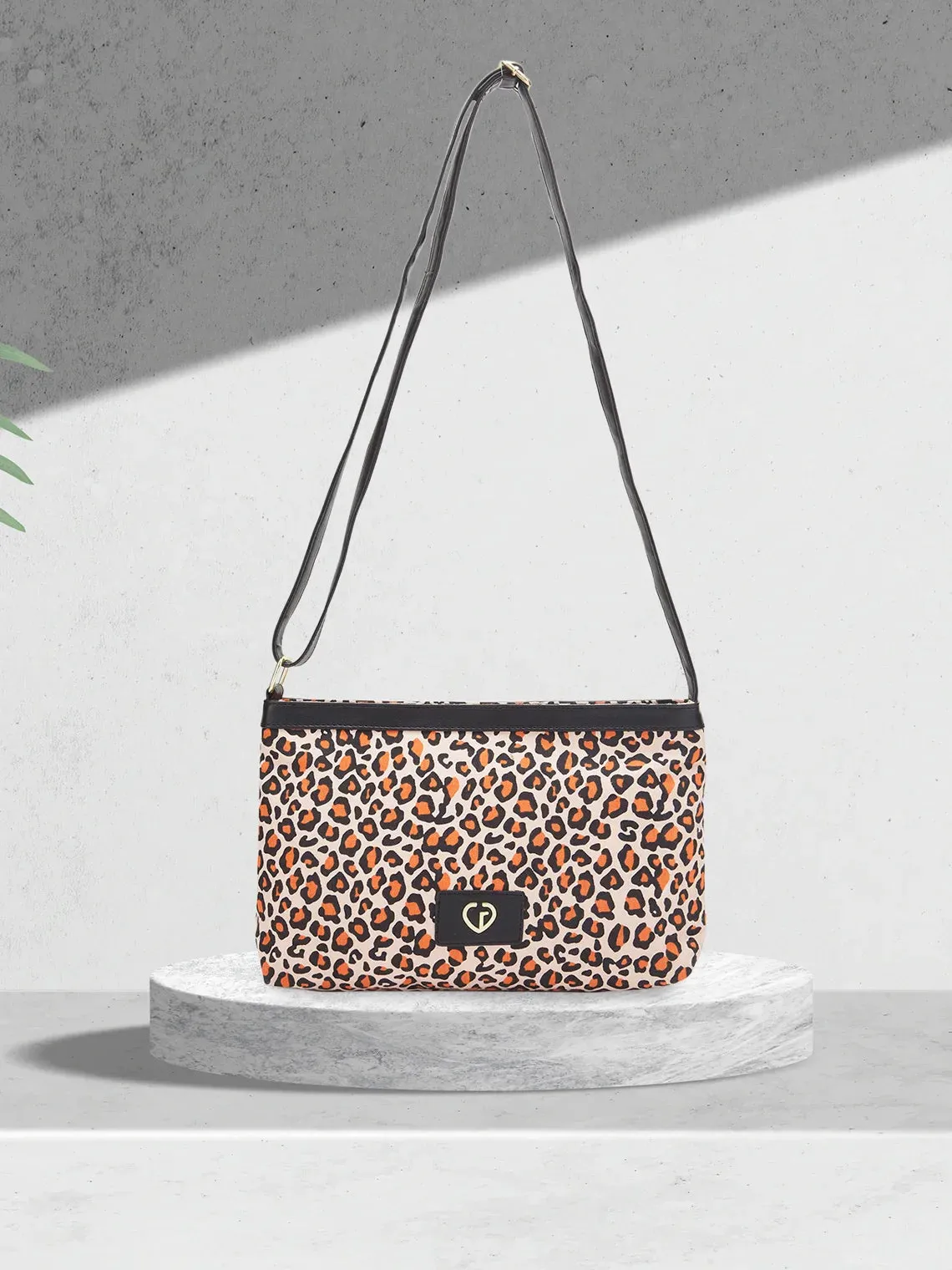 Caprese Karel Large Orange Sling Bag