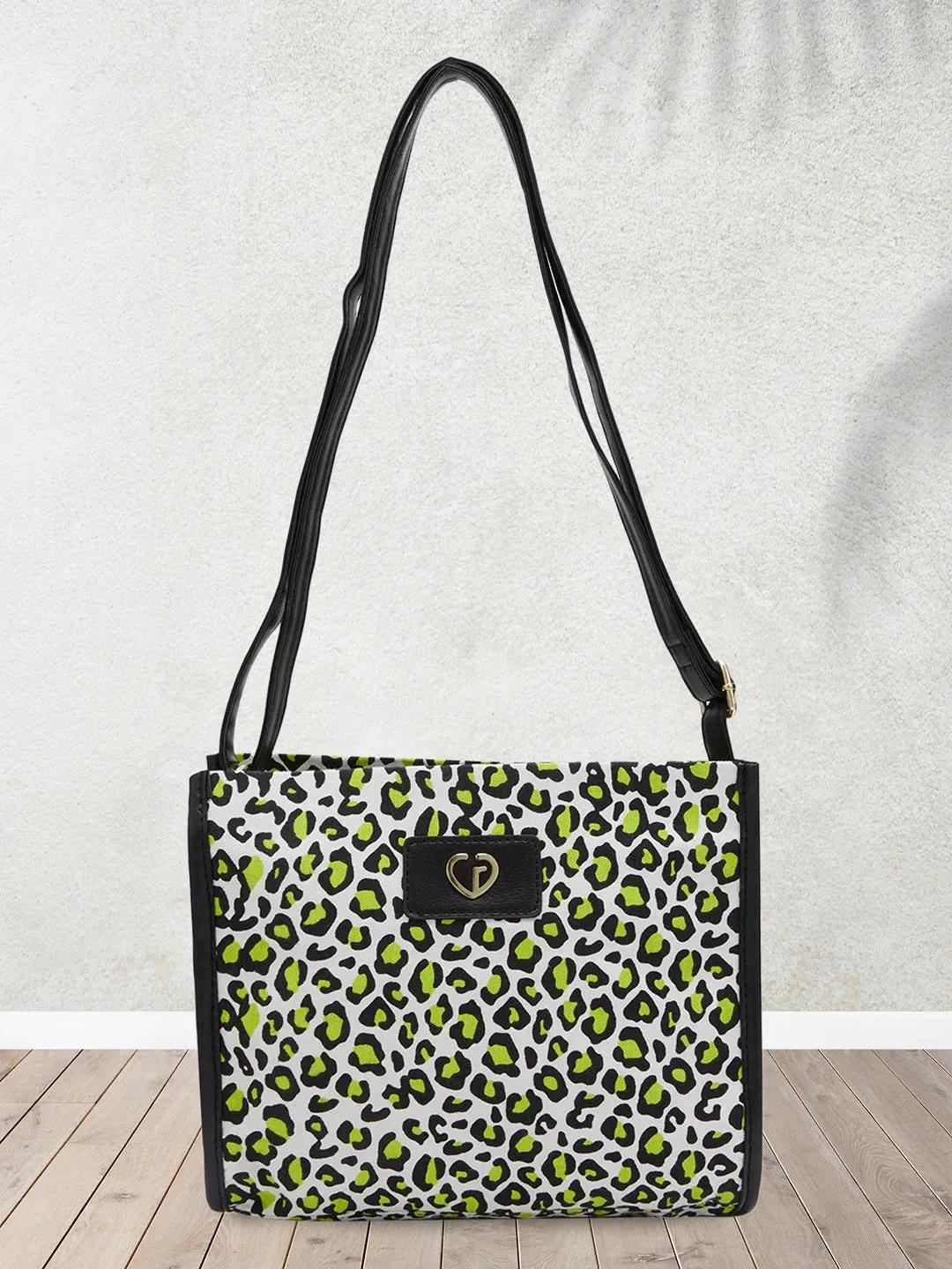 Caprese Karel Medium Lime Sling Bag