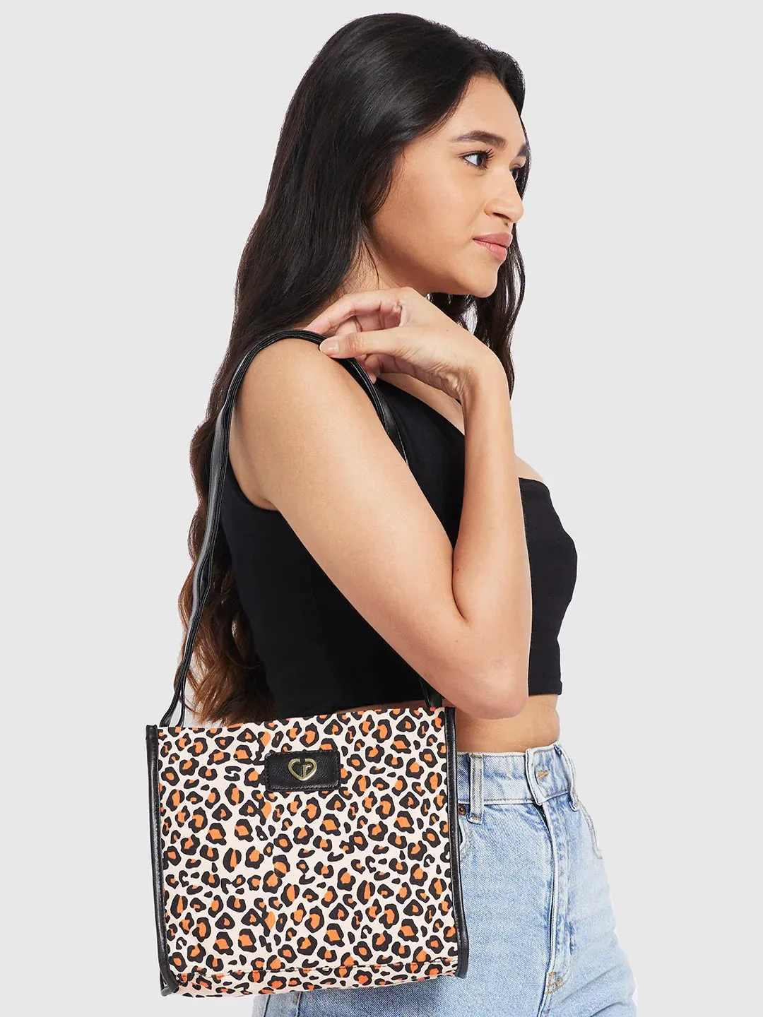 Caprese Karel Medium Orange Sling Bag