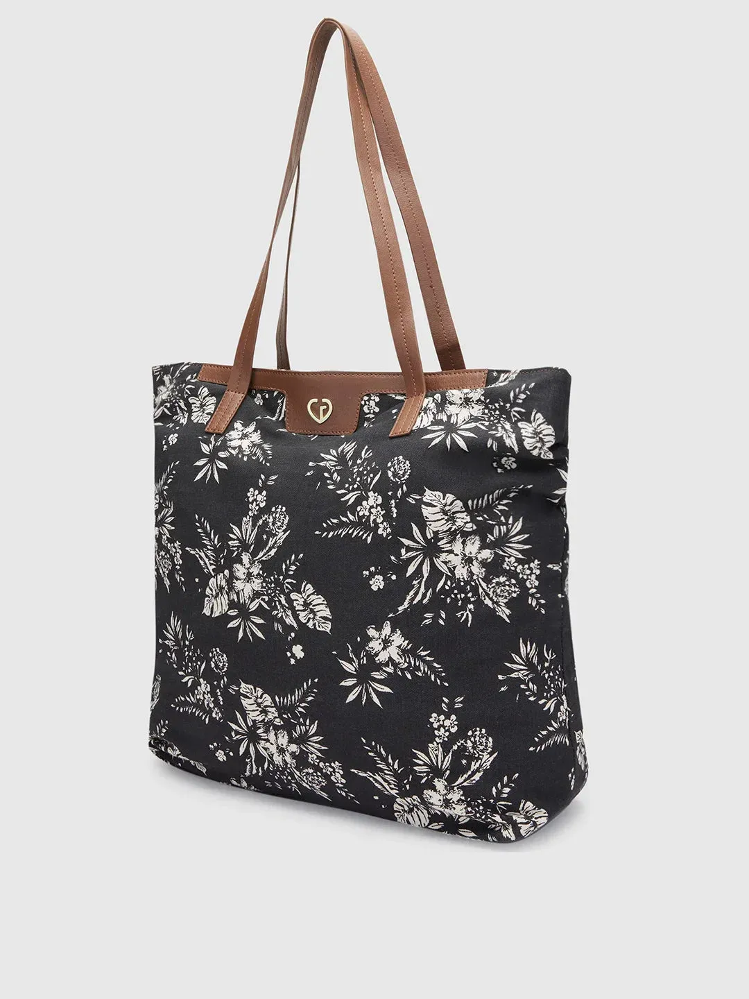 Caprese Kendall Large Black Tote Laptop Bag