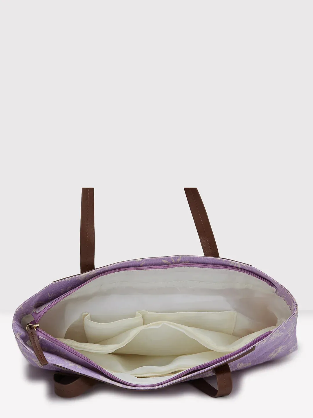 Caprese Kendall Large Lilac Laptop Tote Bag