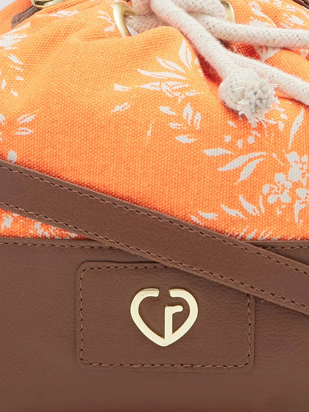 Caprese Kendall Large Orange Sling Bag