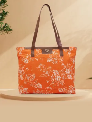 Caprese Kendall Large Orange Tote Bag