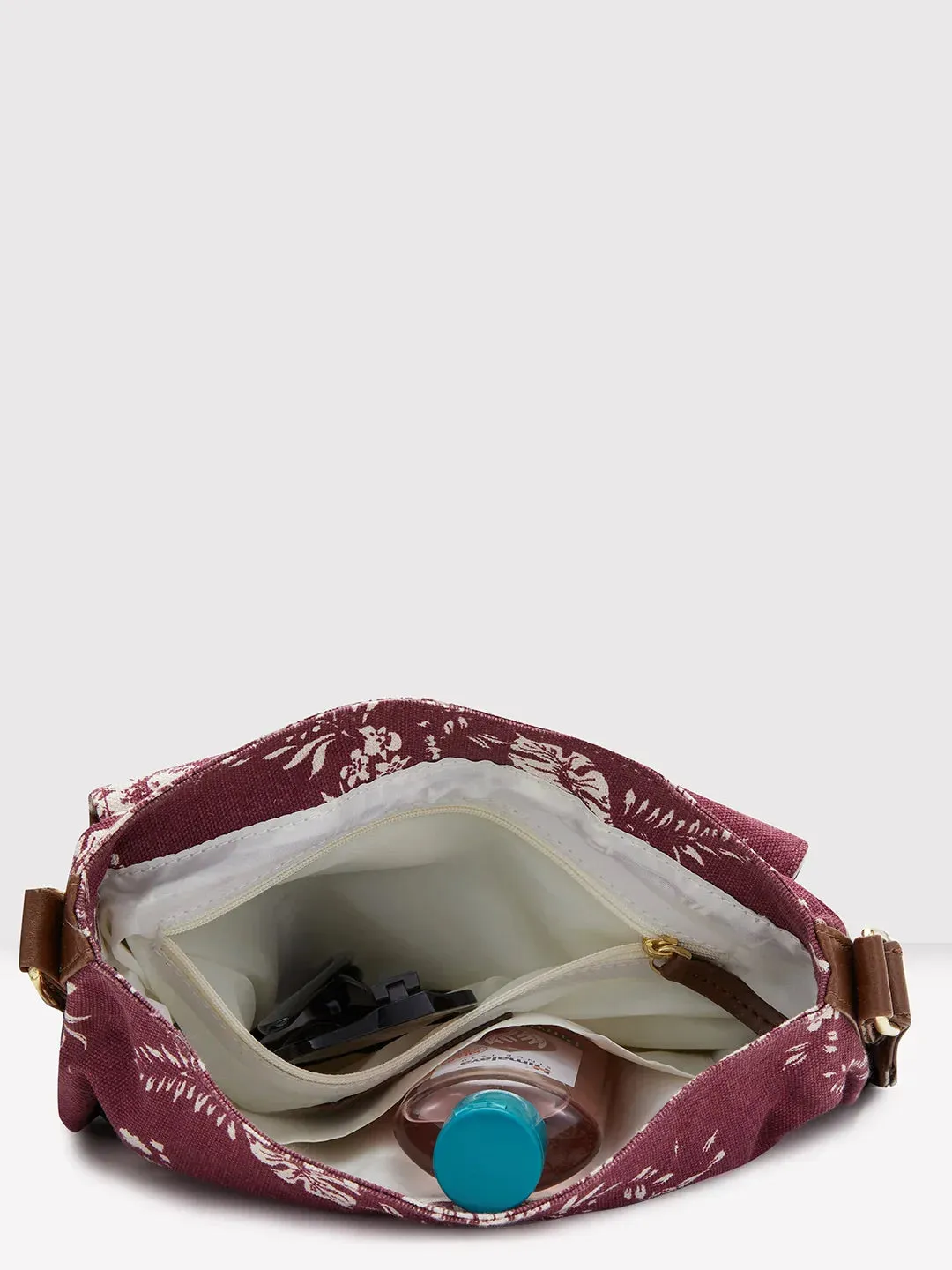 Caprese Kendall Small Maroon Sling Bag