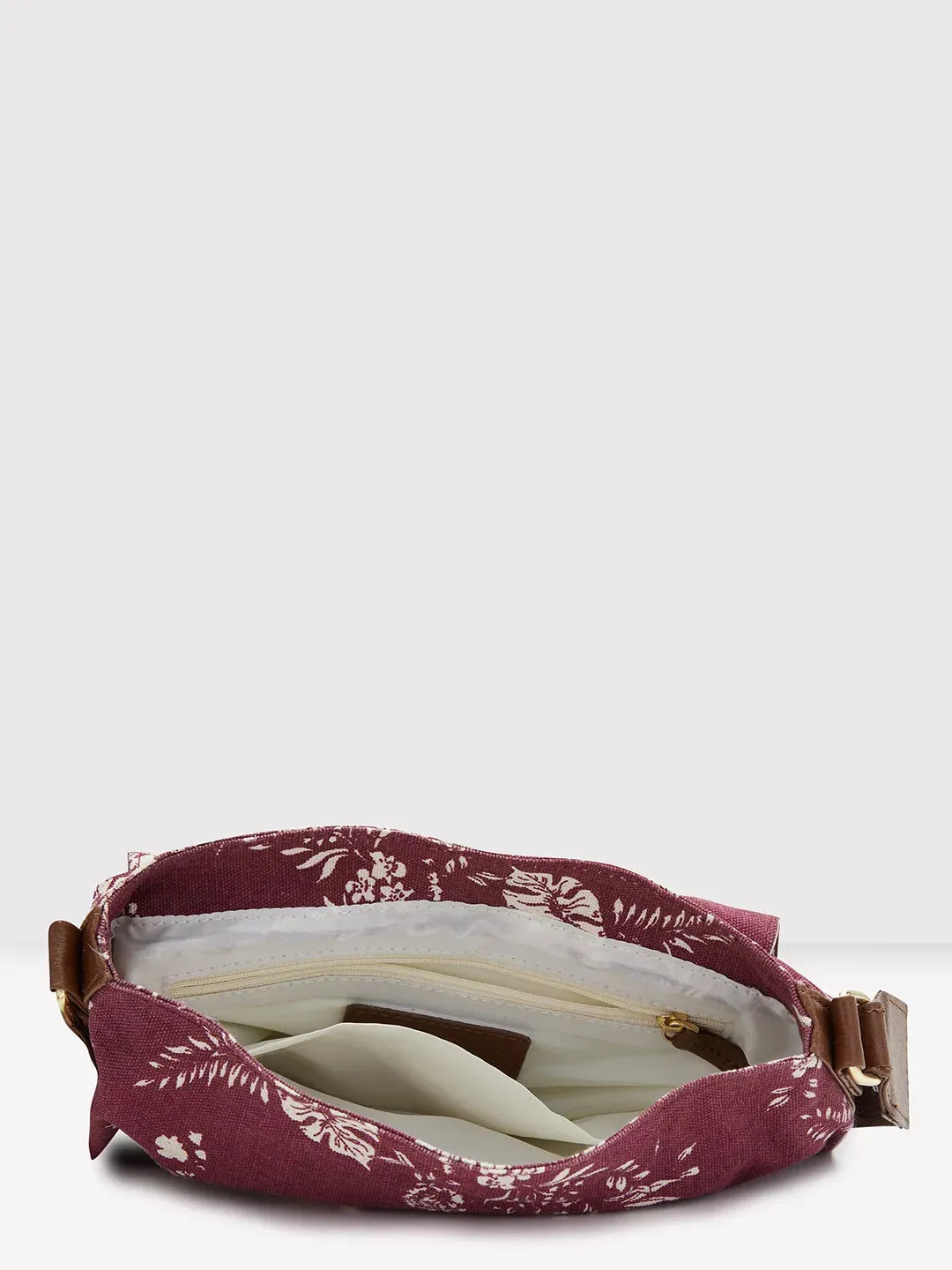 Caprese Kendall Small Maroon Sling Bag