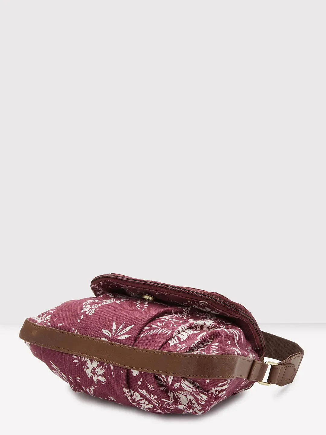 Caprese Kendall Small Maroon Sling Bag