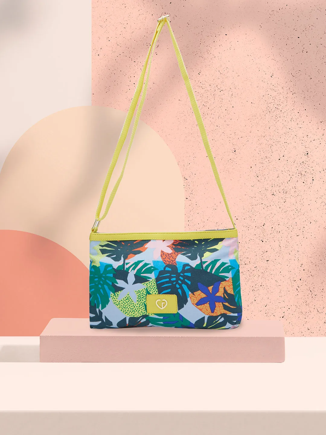 Caprese Octavia Large Blue Grey Sling Bag