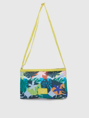 Caprese Octavia Large Blue Grey Sling Bag