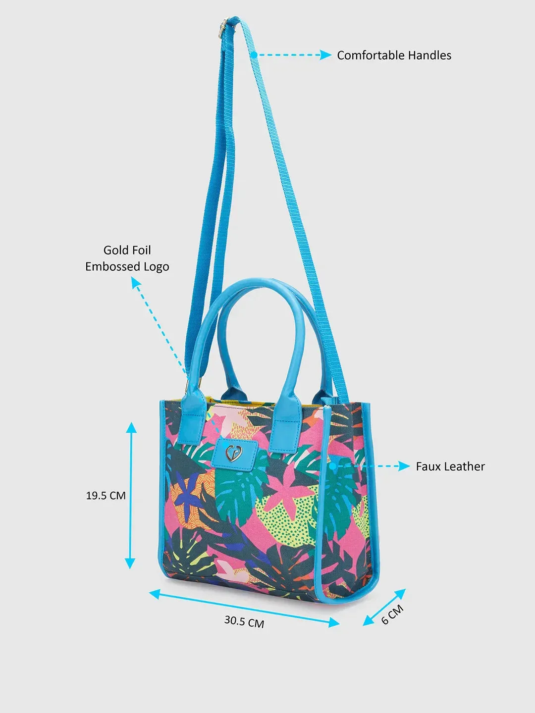 Caprese Octavia Small Fuchsia Tote Bag