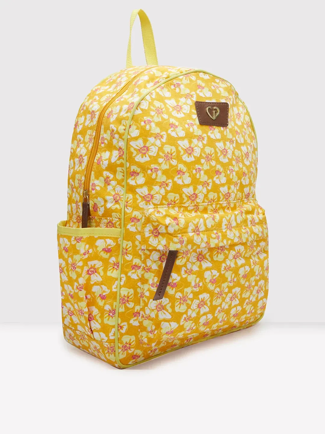 Caprese Shay Large Amber Yellow Laptop Backpack