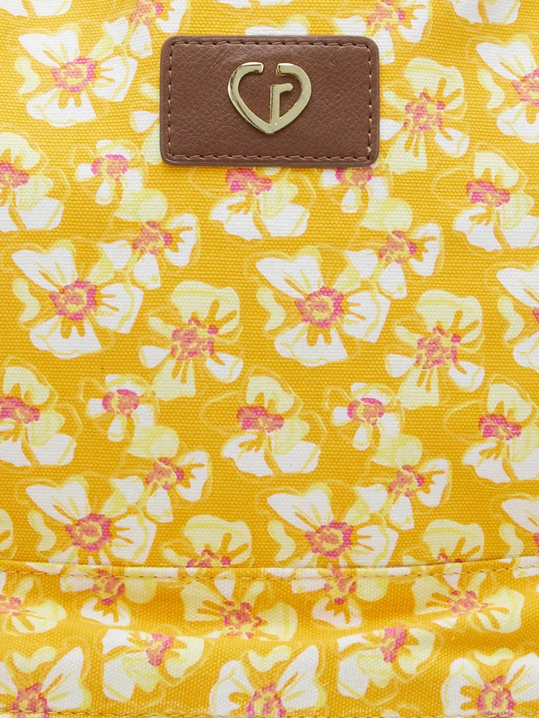 Caprese Shay Large Amber Yellow Laptop Backpack