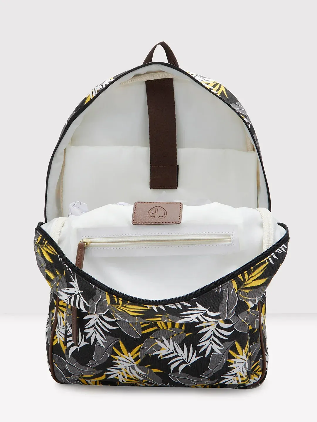 Caprese Shay Large Black Laptop Backpack
