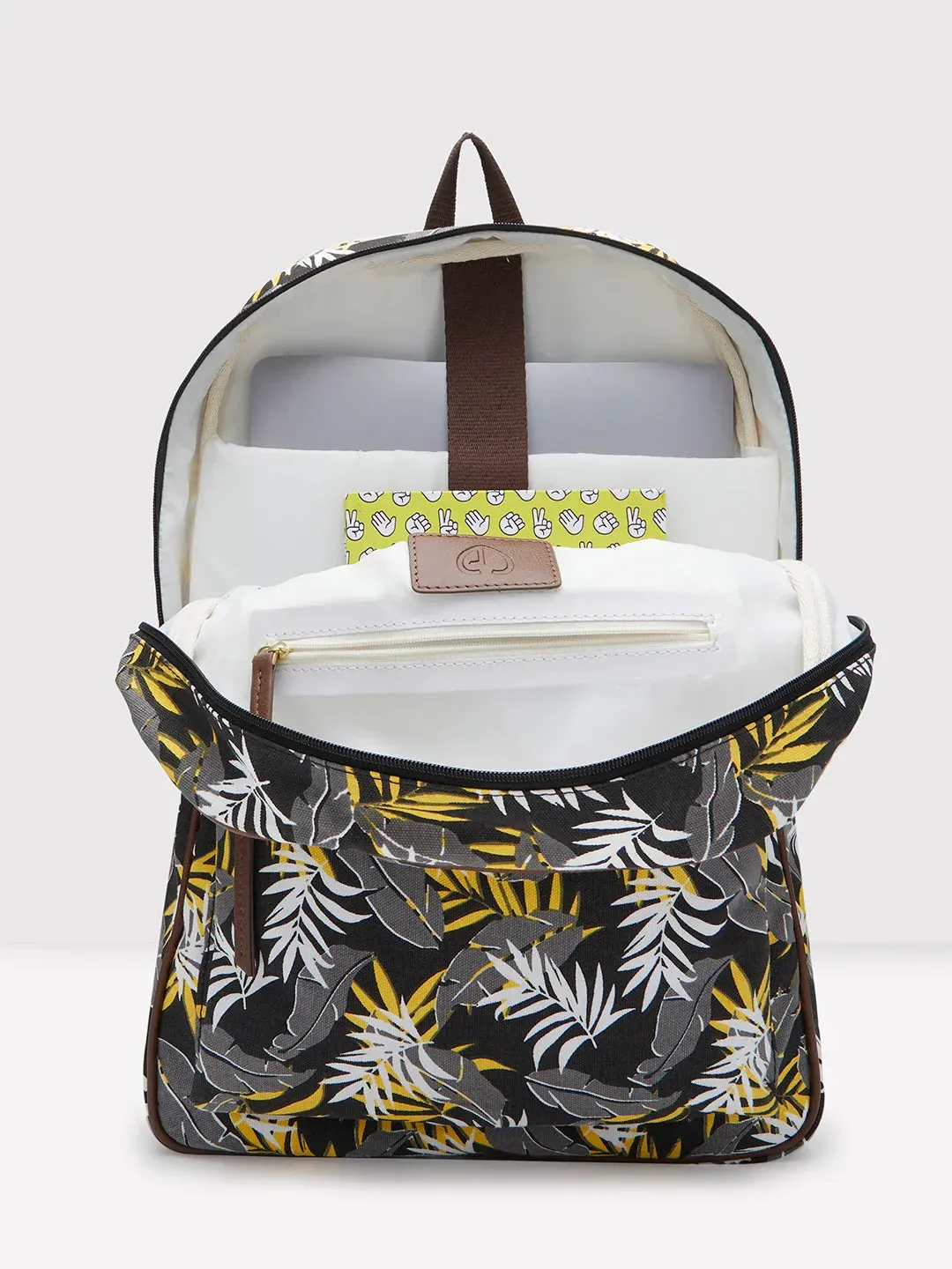 Caprese Shay Large Black Laptop Backpack