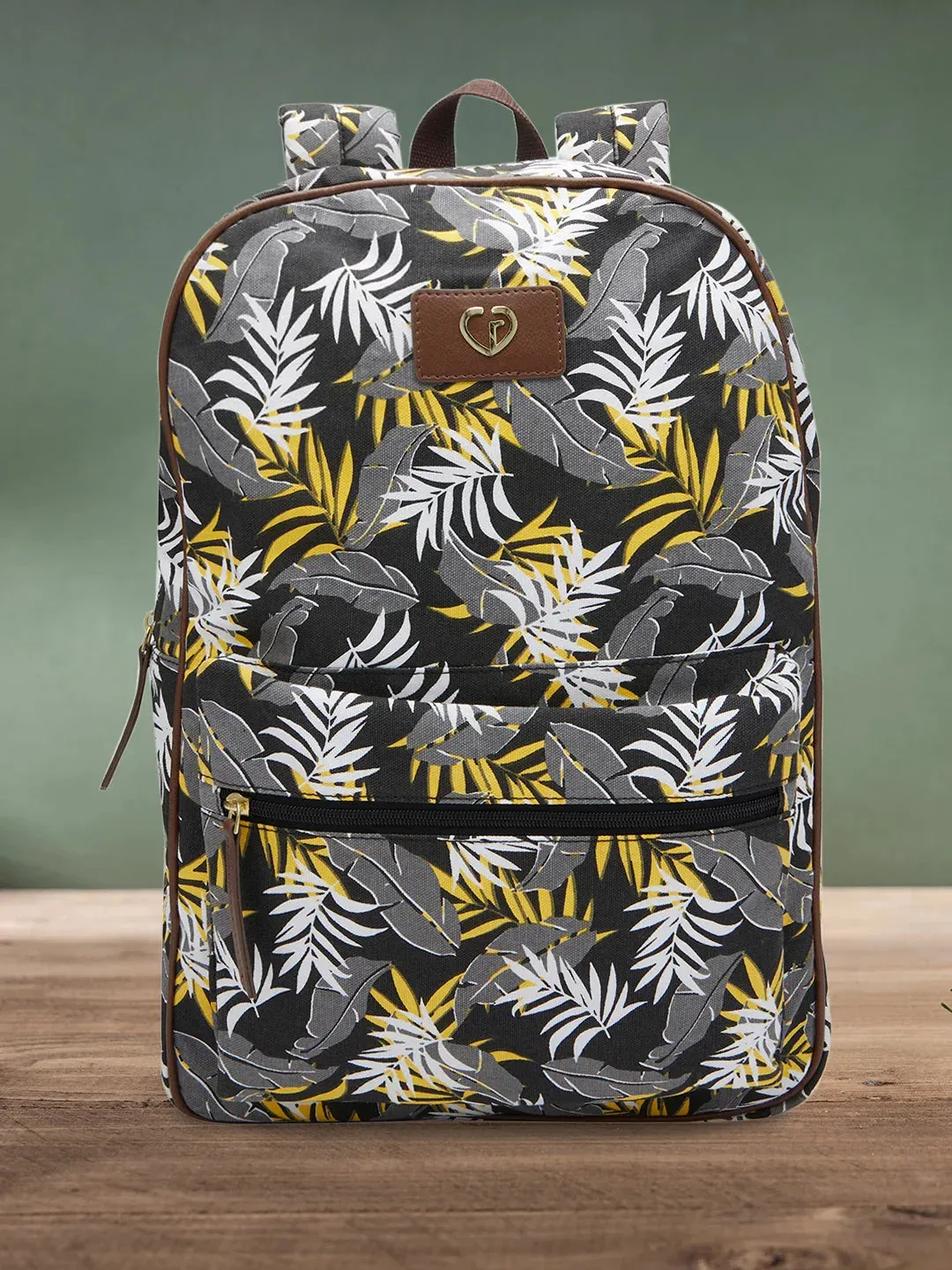 Caprese Shay Large Black Laptop Backpack