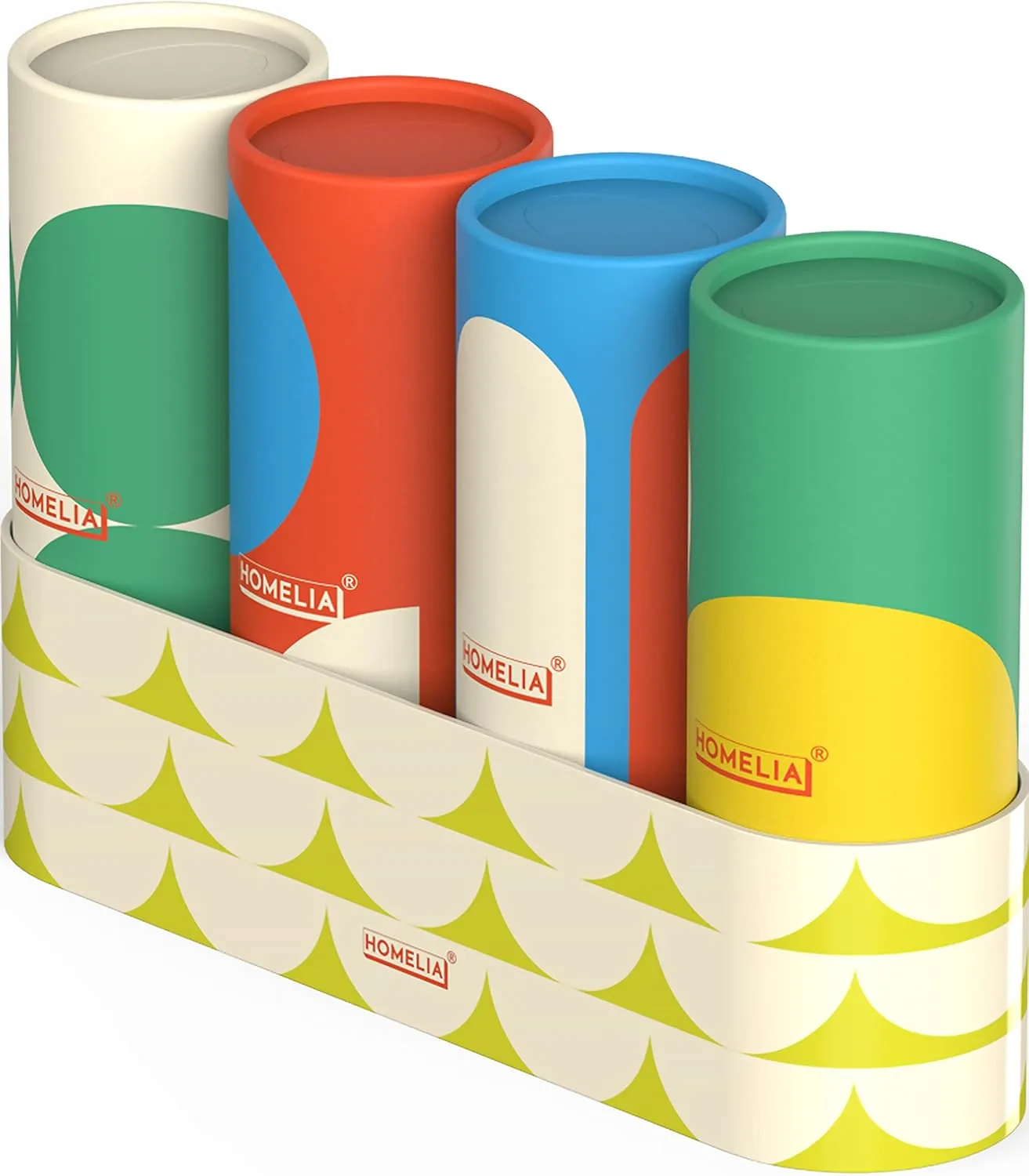 Car tissue Holder with Facial Tissues - Car Tissues Box Travel Bulk Pack - Cylinder Cube Boxes 4 pack - Replacement for Kleenex Tubes