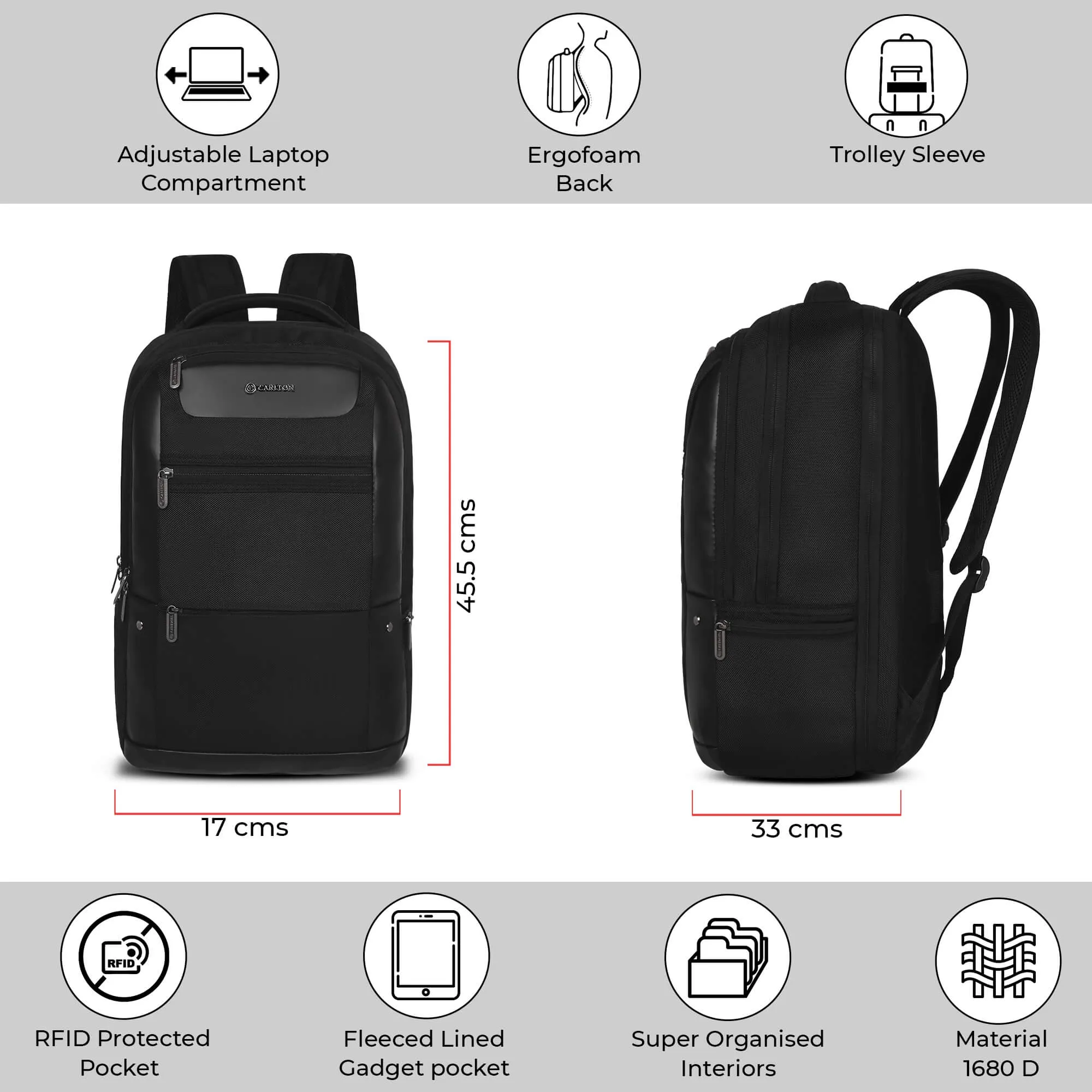 Carlton Hampshire Laptop backpack