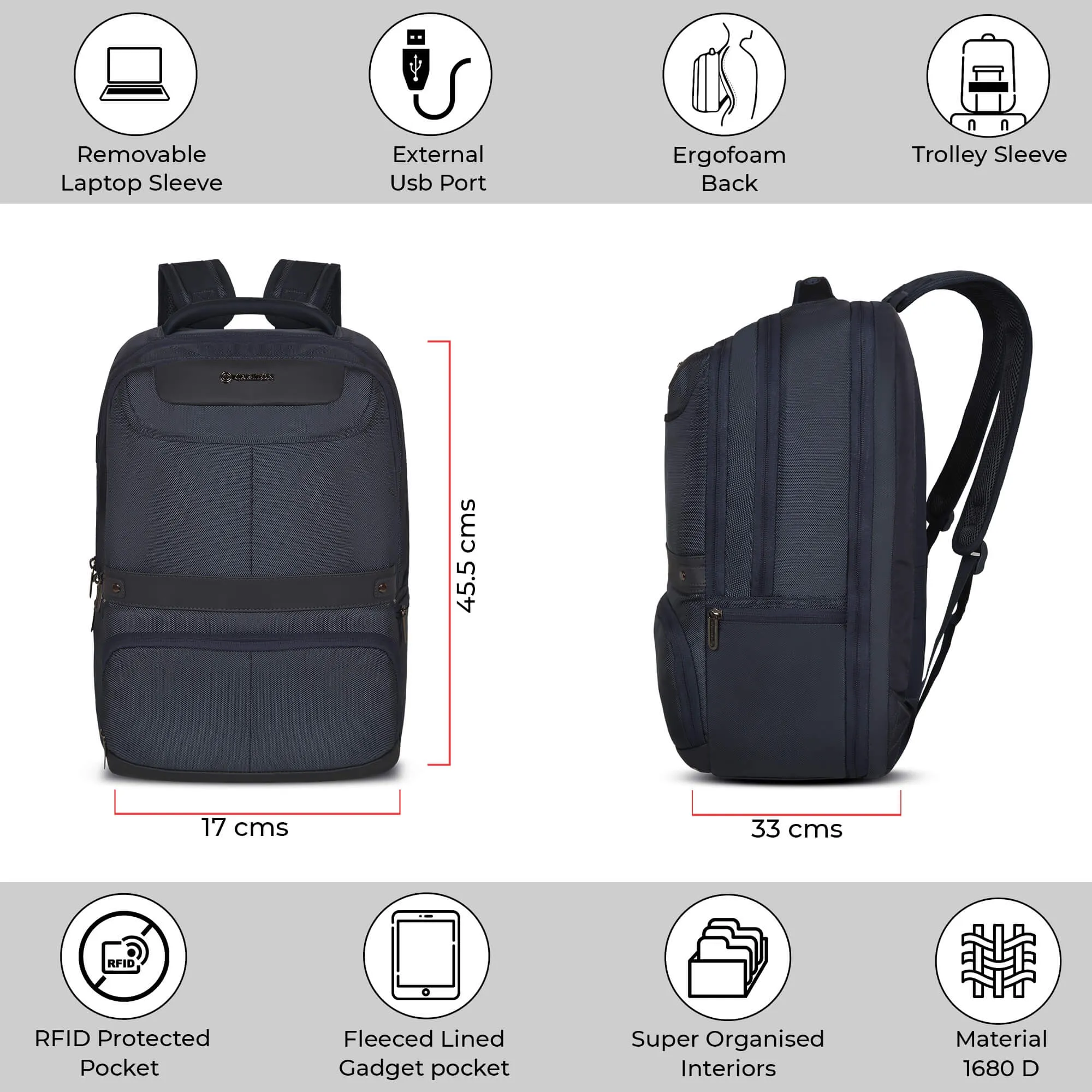 Carlton Hampshire Laptop backpack