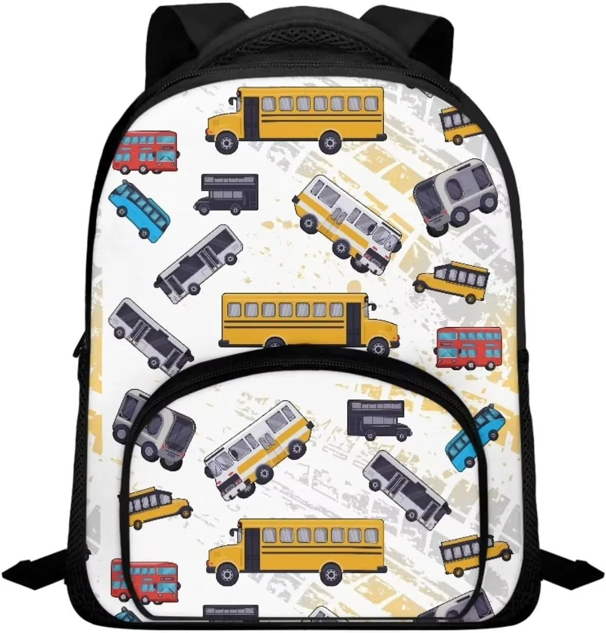 Cartoon Bus Kids Backpacks School Bag Casual Travel Daypack 12 inch Lightweight Children Backpack Bookbags for Teens Girls Back to School