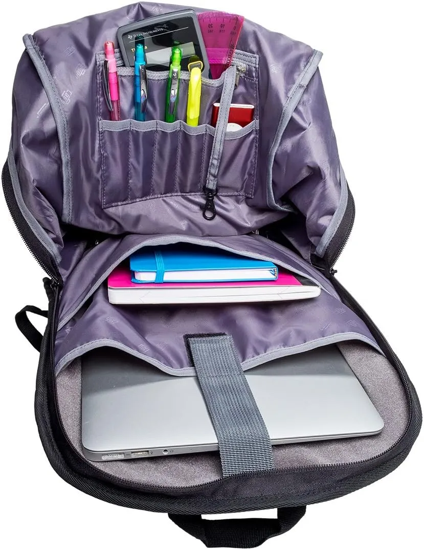 Case-It The Classic Laptop Backpack, Fits 13 Inch and Some 15 Inch Laptops, Purple (BKP-303-PUR)