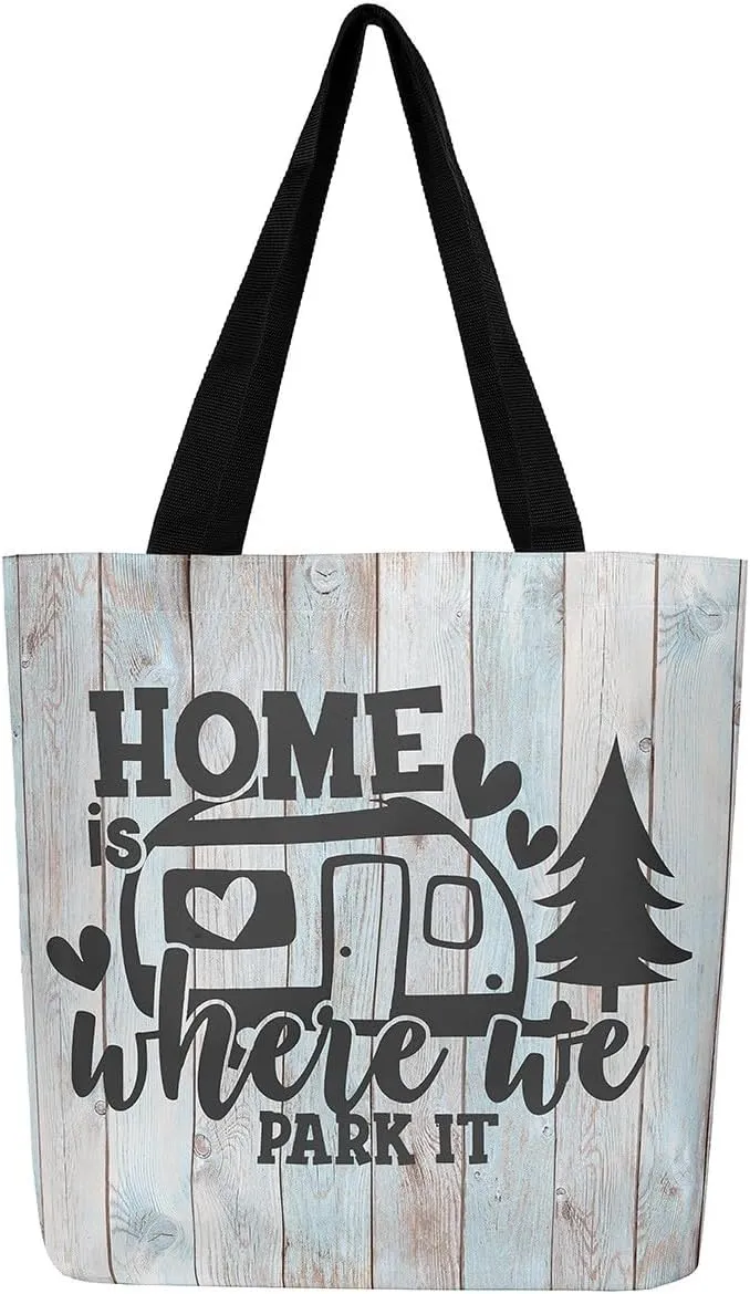 Castle Fairy KIds Teens Adult Canvas Tote Bag Aesthetic,Modern HD Painting Reusable Grocery Handbag