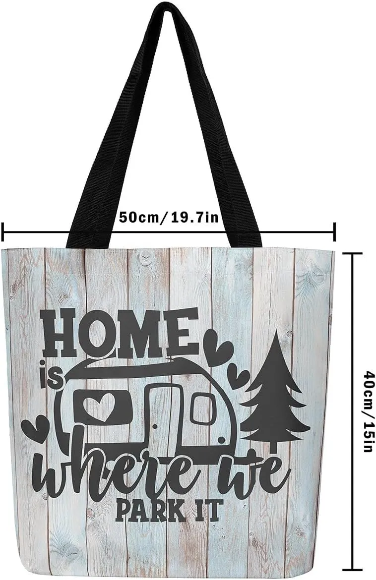 Castle Fairy KIds Teens Adult Canvas Tote Bag Aesthetic,Modern HD Painting Reusable Grocery Handbag